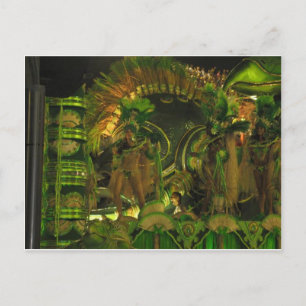 Postal Bailarines de samba en el carnaval de Río