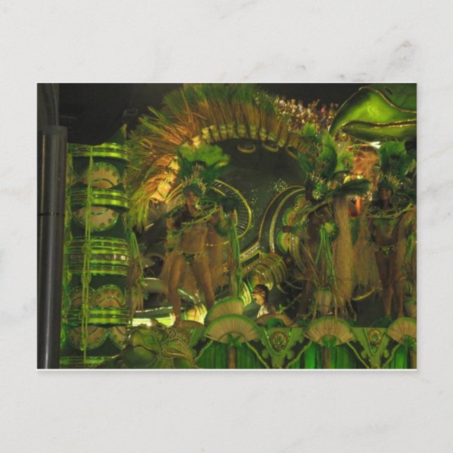 Postal Bailarines de samba en el carnaval de Río (Anverso)