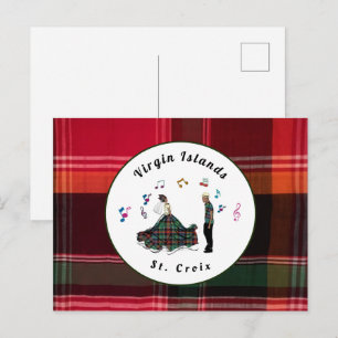 Postal Bailarines de Santa Cruz de las Islas Vírgenes de 