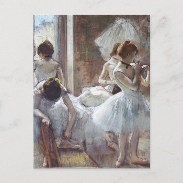 Postal Bailarines Edgar Degas
