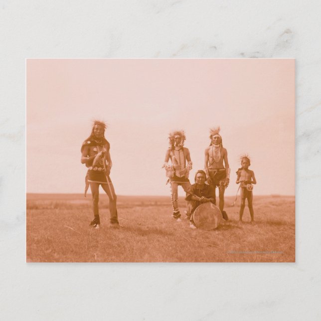 Postal Bailarines masculinos (Anverso)