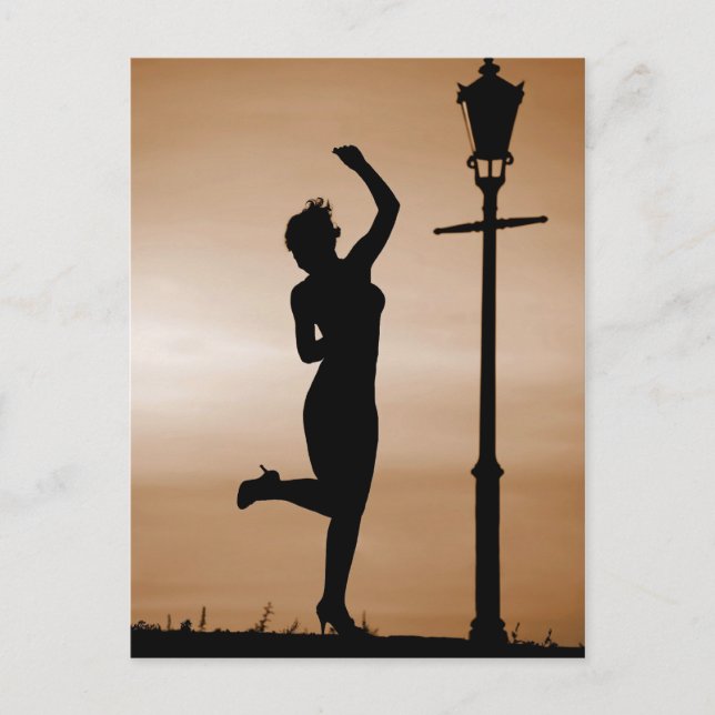 Postal Baile al atardecer (Anverso)