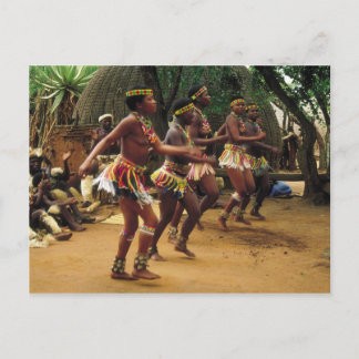 Postal Baile al estilo zulú - Sudáfrica