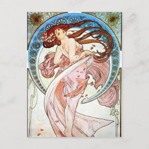Postal Baile Alphonse Mucha