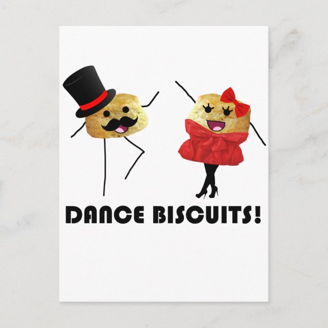 Postal ¡¡¡Baile Biscuits!!! (Anverso)