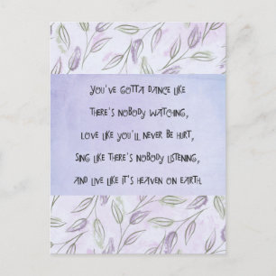 Postal Baile como si nadie mirara