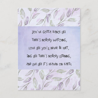 Postal Baile como si nadie mirara