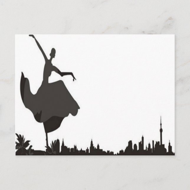 Postal Baile Con El Skyline (Anverso)