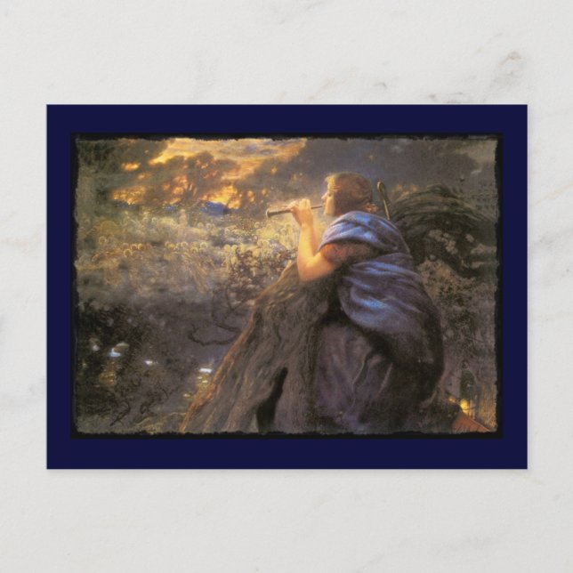 Postal Baile crepuscular de los Faeries (Anverso)