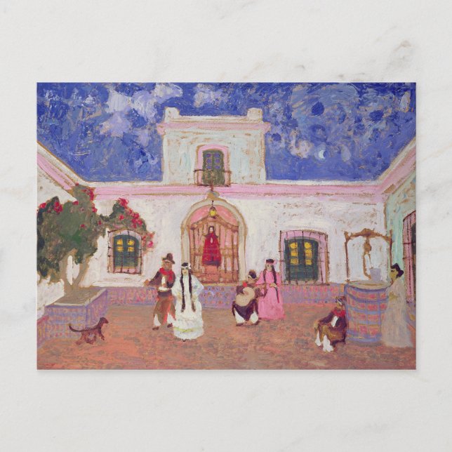 Postal Baile criollo antes de 1927 (Anverso)