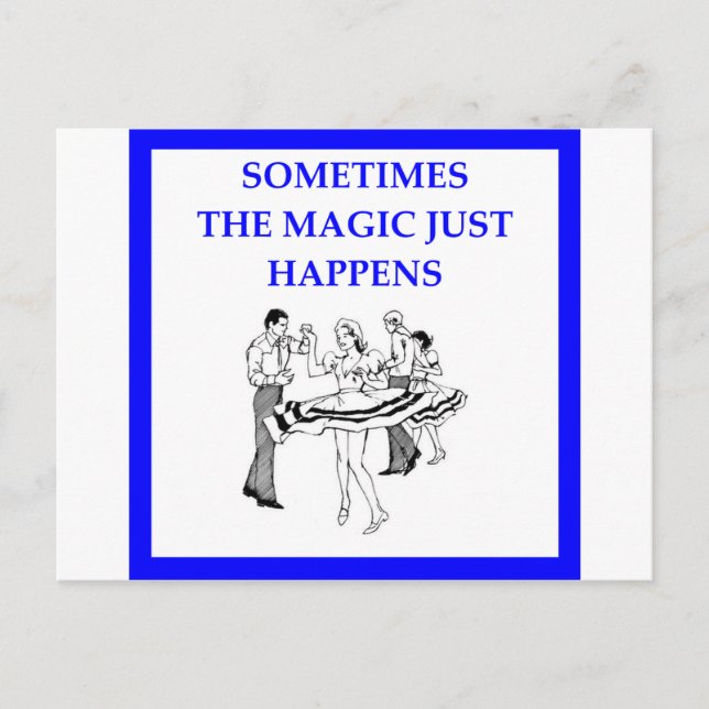 Postal baile cuadrado (Anverso)