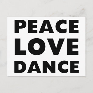 Postal Baile de amor por la paz
