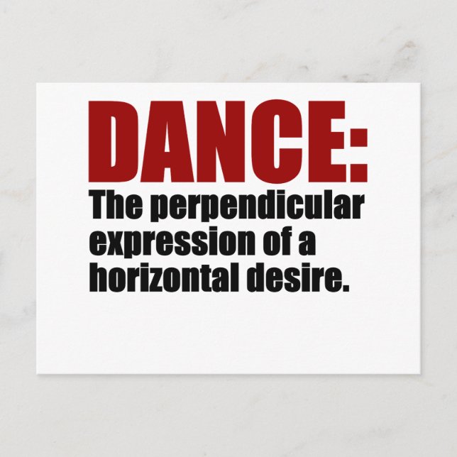 Postal Baile de deseo horizontal (Anverso)