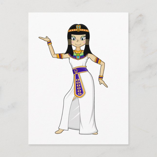 Postal Baile de la reina egipcia Cleopatra (Anverso)
