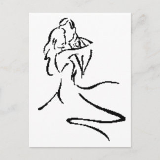 Postal Baile de pareja de época