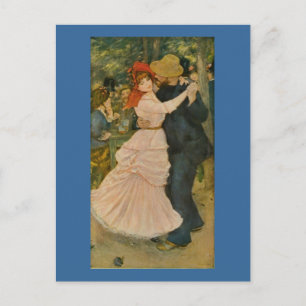 Postal Baile de Pierre-Auguste Renoir en Bougival (1883)