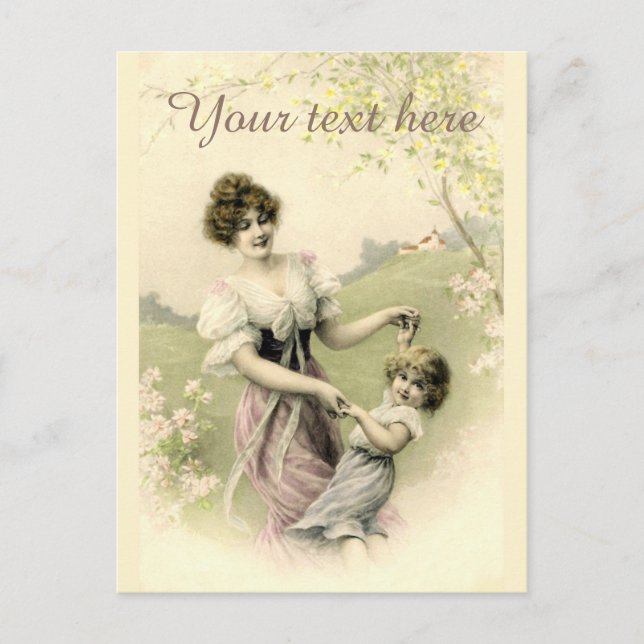 Postal Baile de Primavera de Victoria Caída (Anverso)