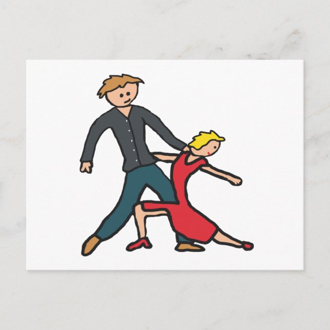 Postal Baile de Salsa (Anverso)