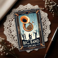 Baile de swing de Big Band vintage