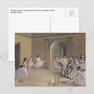 Postal Baile Foyer en la Ópera de Edgar Degas