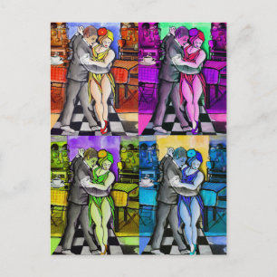 Postal Baile pop de tango