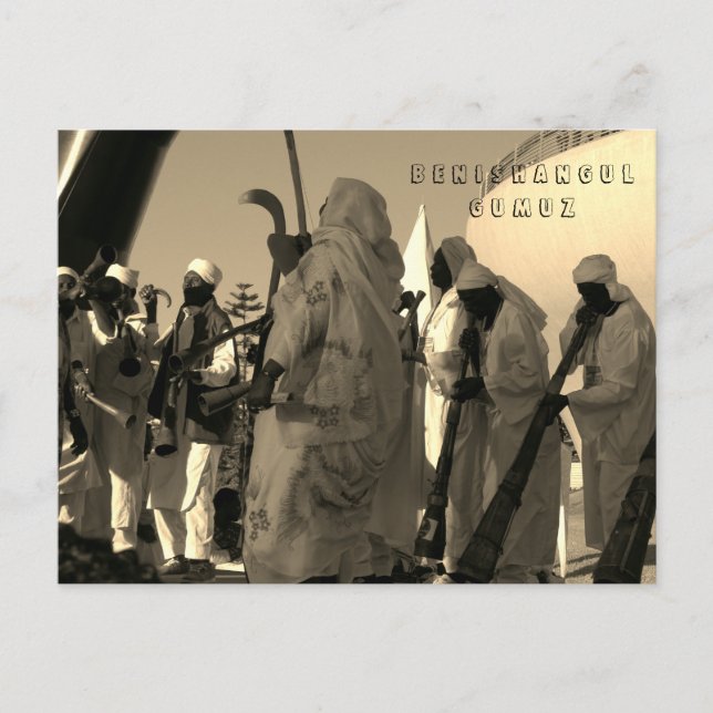 Postal Baile tradicional Benishangul-Gumuz Etiopía (Anverso)