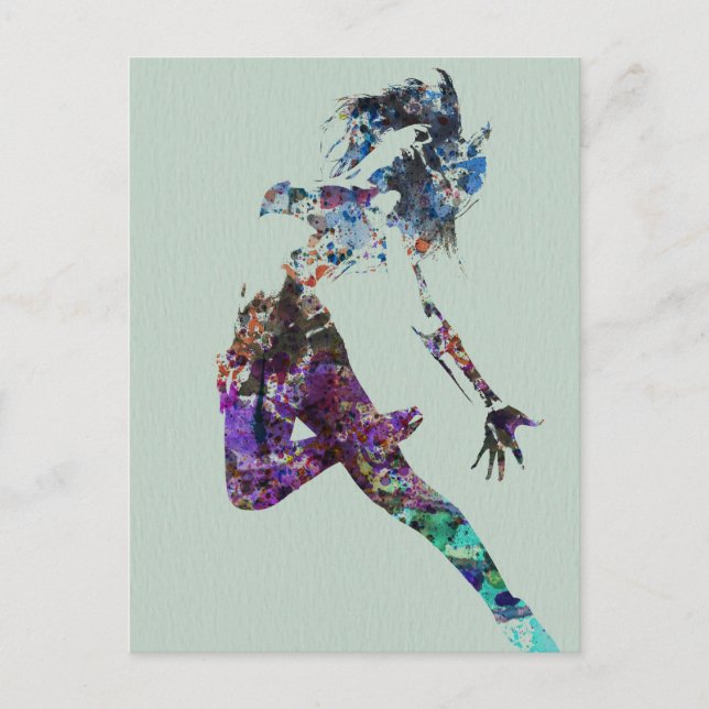 Postal Baile volador (Anverso)