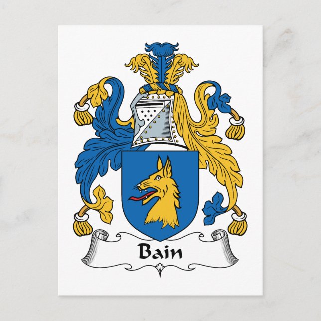 Postal Bain Family Crest (Anverso)