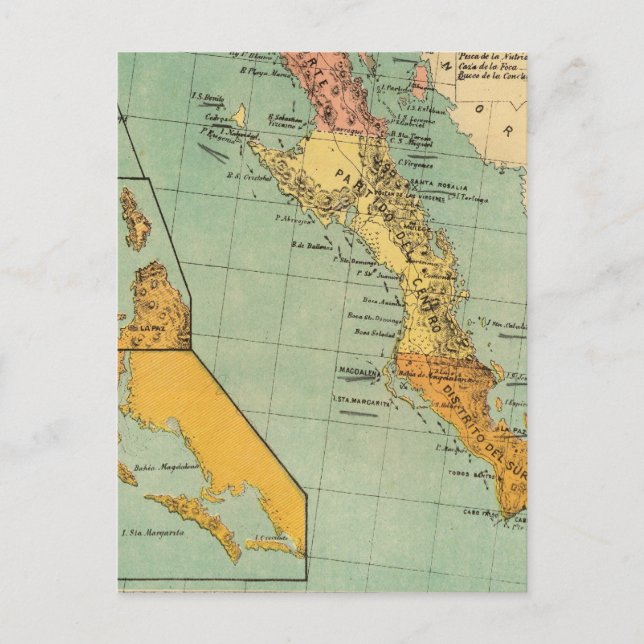 Postal Baja California, México (Anverso)