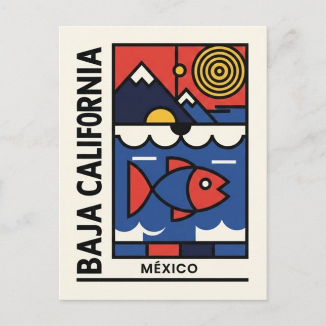 Postal Baja California moderna (Anverso)