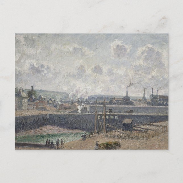 Postal Baja marea en los muelles de Duquesne, Dieppe, 190 (Anverso)