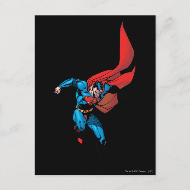 Postal Bajando - Superman (Anverso)