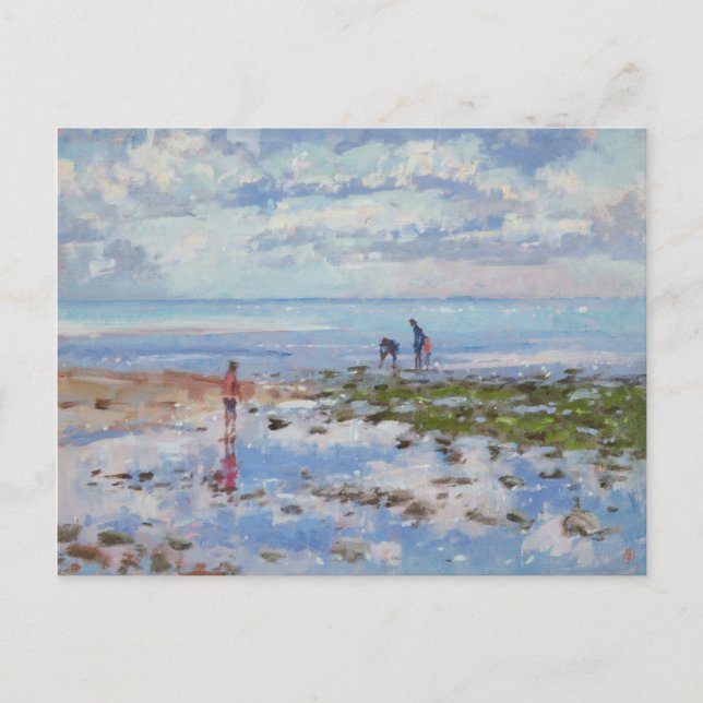 Postal Bajas mareas de Charmouth 2012 (Anverso)