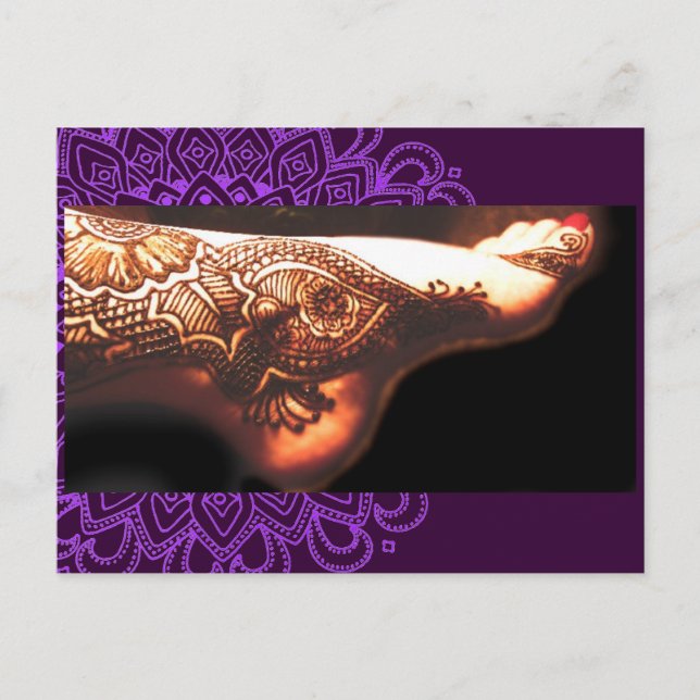 Postal Bajidoo Henna Tattoo Work NO2 (Anverso)