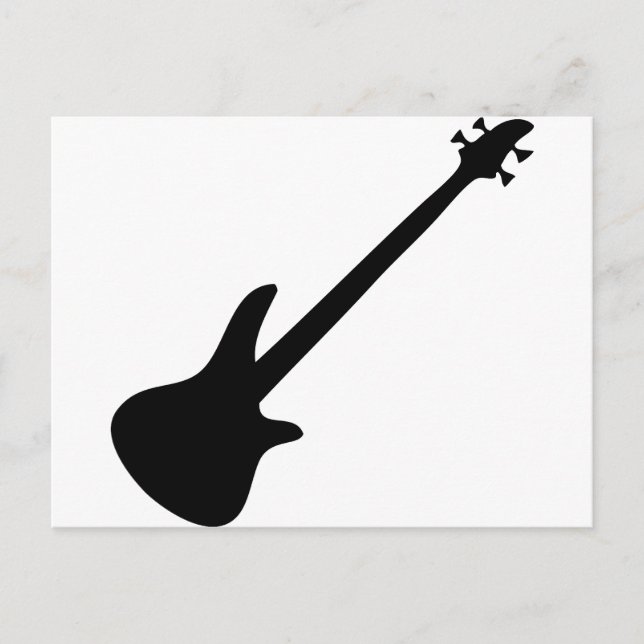 Postal bajista de guitarra (Anverso)