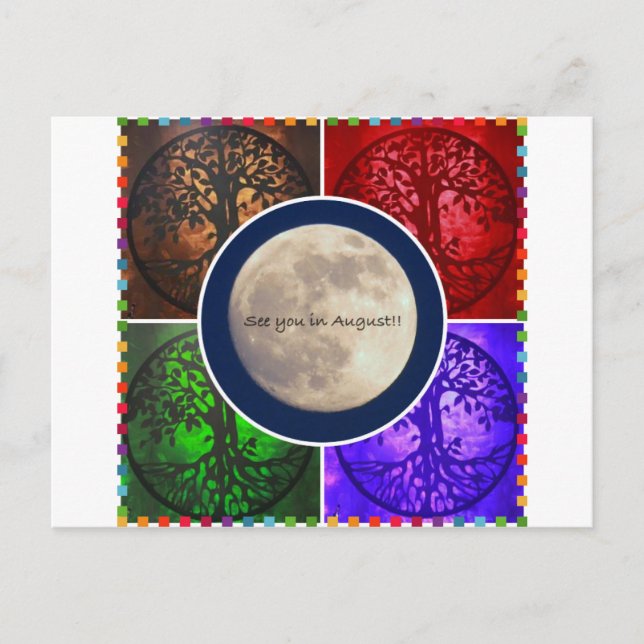 Postal Bajo Cielos de Agosto... (Anverso)