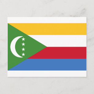 Postal ¡Bajo Costo! Bandera de Comoras