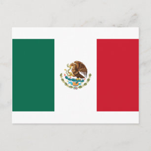 Postal ¡Bajo costo! Bandera de México