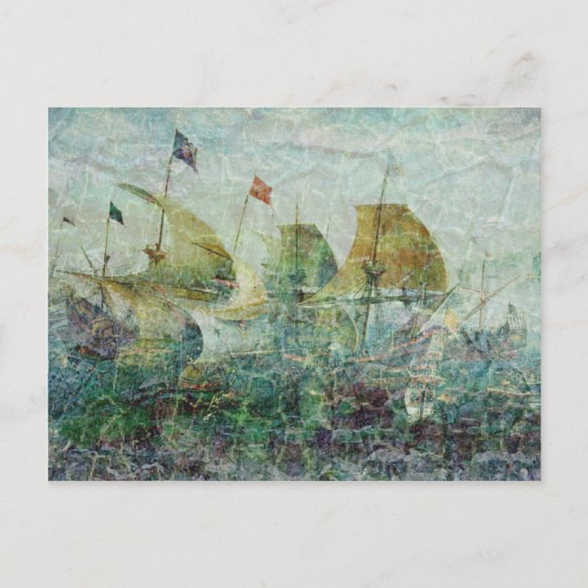 Postal Bajo el barco (Anverso)