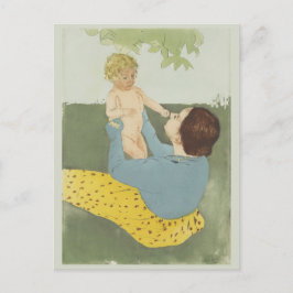 Postal Bajo el castaño de caballo Mary Cassatt
