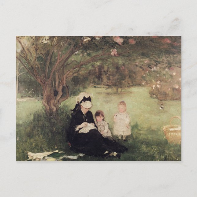 Postal Bajo el lago de Maurecourt, 1874 (Anverso)