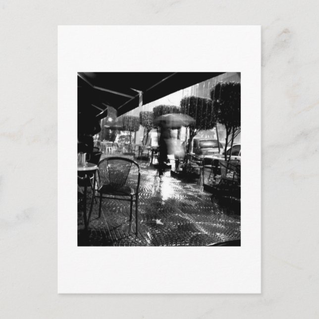 Postal Bajo el paraguas (Anverso)