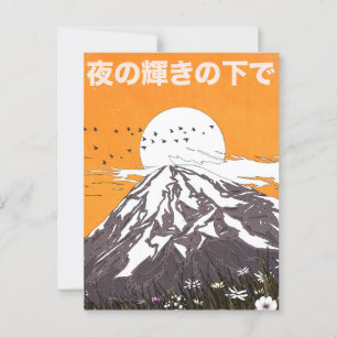 Postal bajo el resplandor de la noche