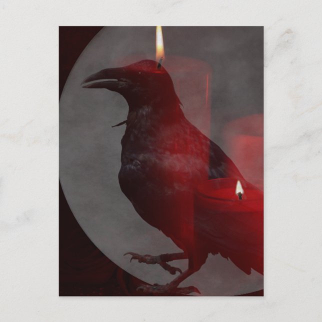 Postal "Bajo tu hechizo en rojo" (Anverso)