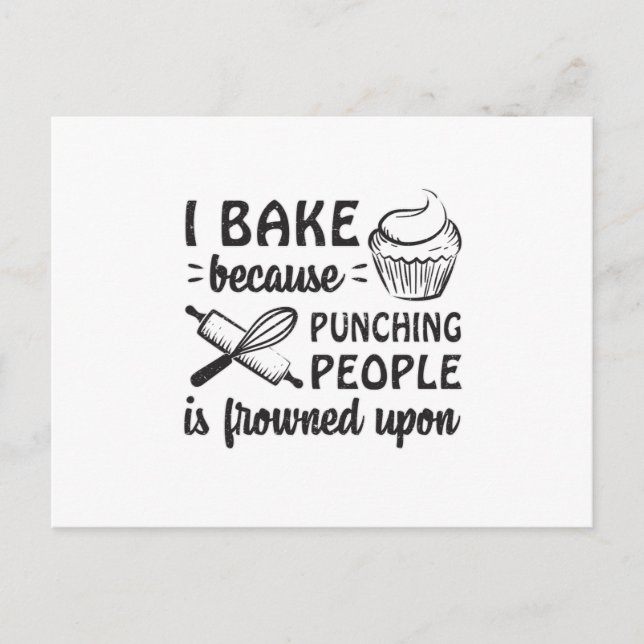 Postal Baker Bakery Bake Bread Baking Funny Gift (Anverso)