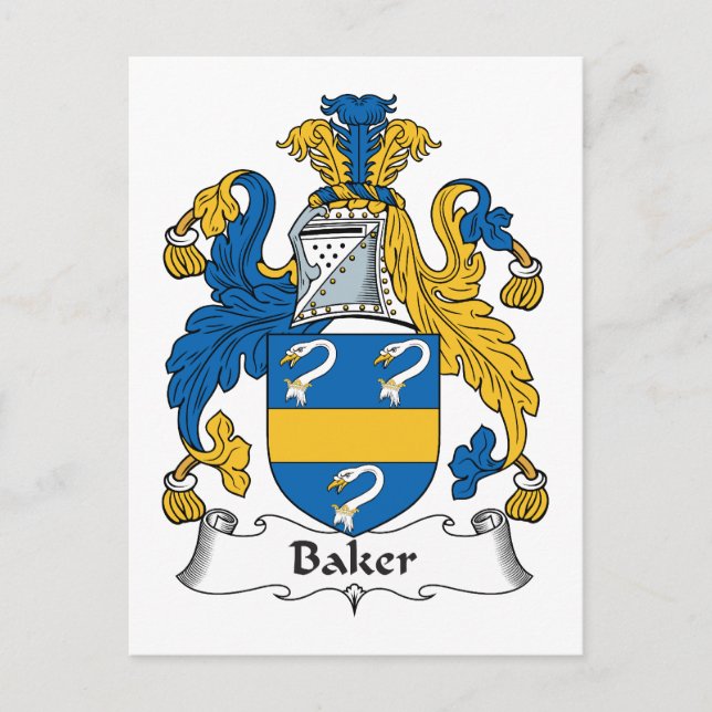 Postal Baker Family Crest (Anverso)