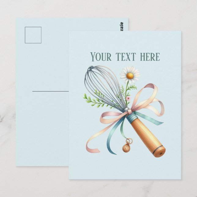 Postal bakery add message business name whisk (Anverso / Reverso)