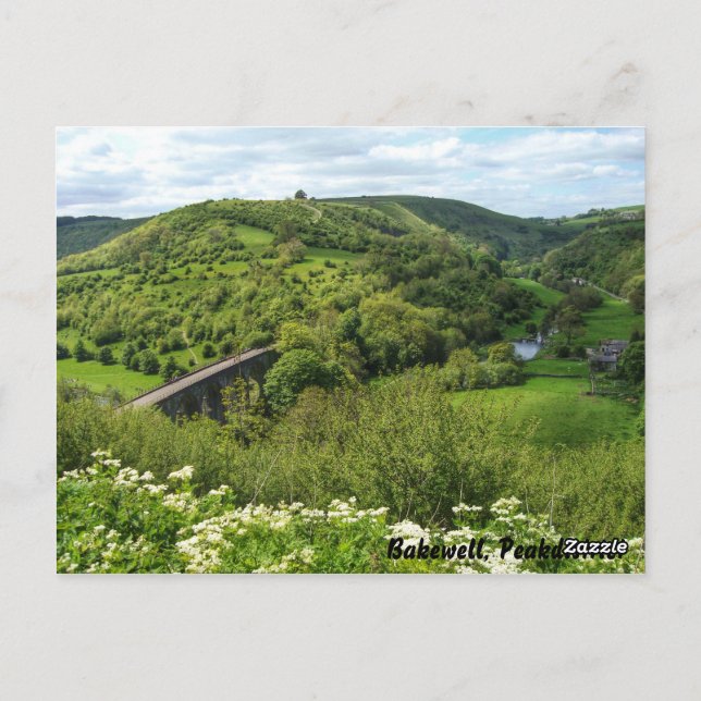 Postal Bakewell, distrito de Peakdistrict (Reverso)