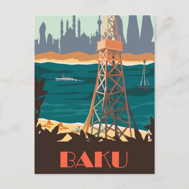 Postal Bakú (Anverso)