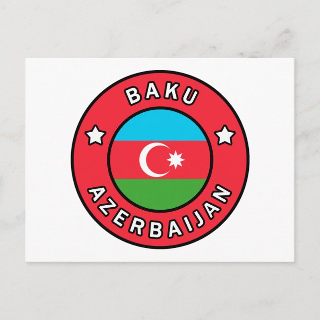 Postal Bakú Azerbaiyán (Anverso)